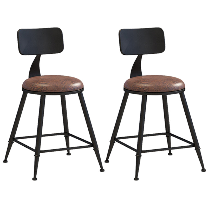 Industrial Style Barstool Indoor Metal 4 Legs Bar Stool for Coffee Shop