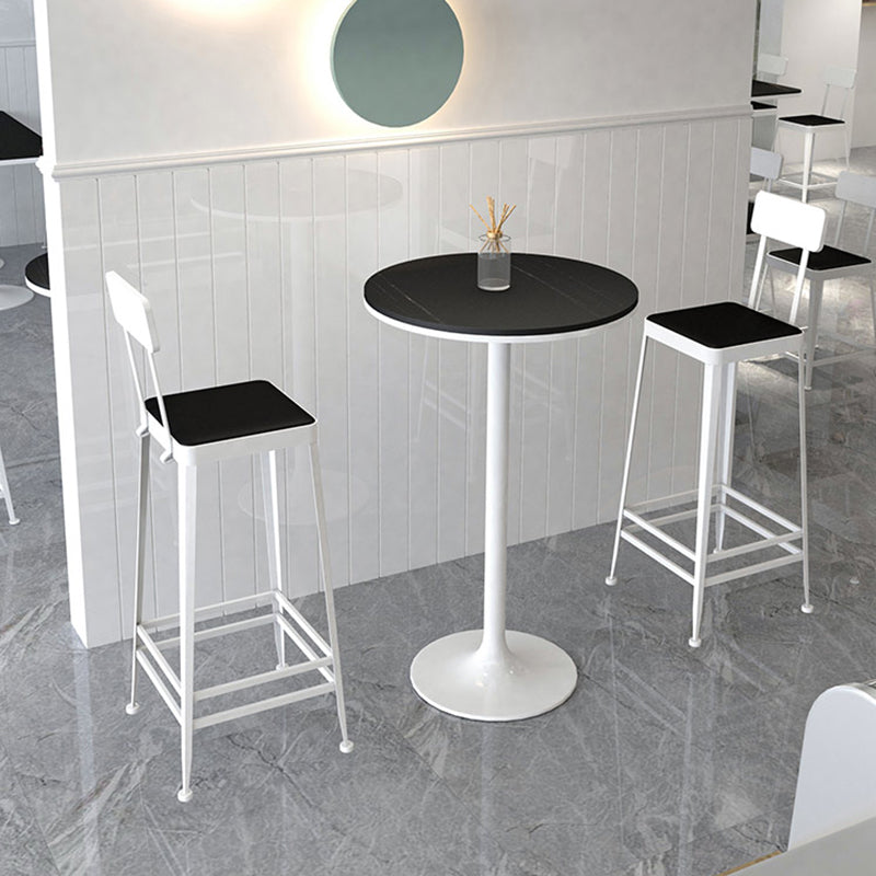 Nordic Style Barstool Indoor Metal 4 Legs Bar Stool for Coffee Shop