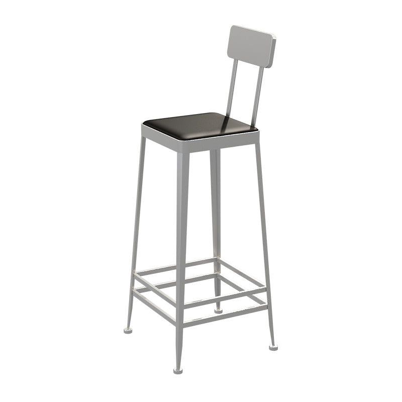 Nordic Style Barstool Indoor Metal 4 Legs Bar Stool for Coffee Shop