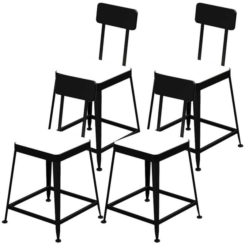 Nordic Style Barstool Indoor Metal 4 Legs Bar Stool for Coffee Shop