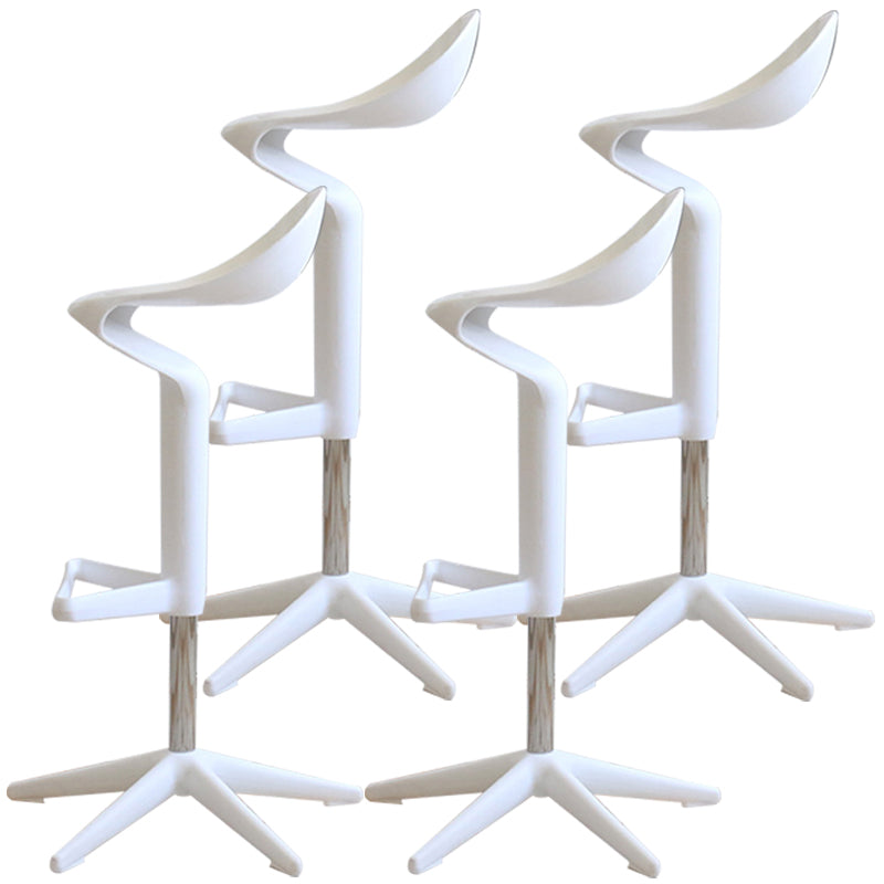 Indoor Modern Plastic Barstool Rotating Lifting Colorful Bar Stool