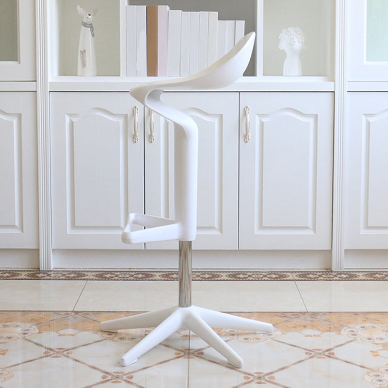 Indoor Modern Plastic Barstool Rotating Lifting Colorful Bar Stool