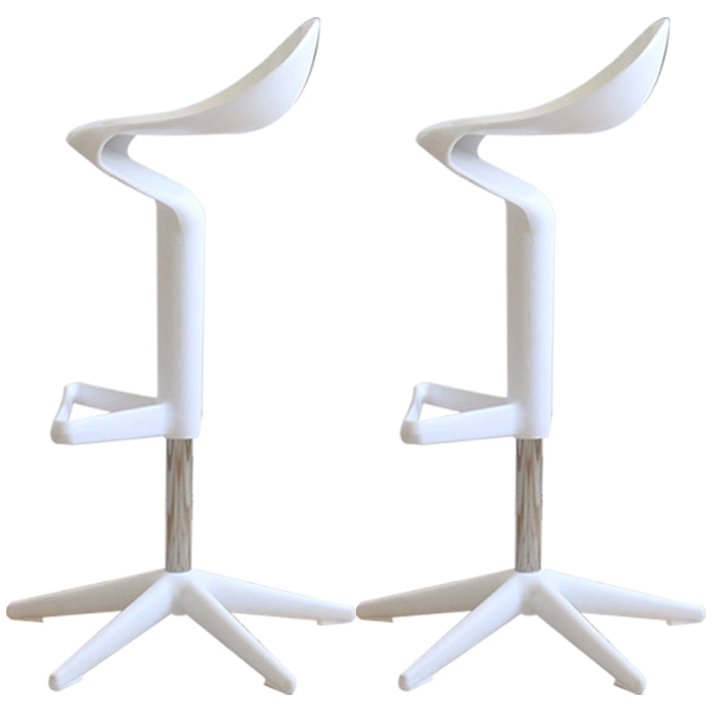 Indoor Modern Plastic Barstool Rotating Lifting Colorful Bar Stool