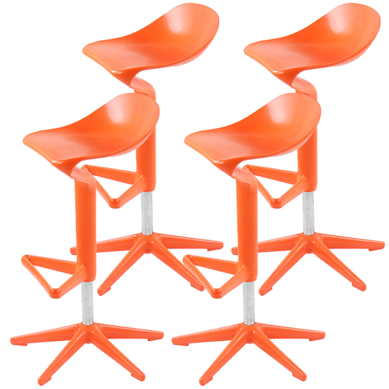 Indoor Modern Plastic Barstool Rotating Lifting Colorful Bar Stool