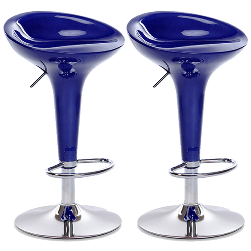 Scandinavian Adjustable Height Counter Stools Metal Bar Stools with Footrest