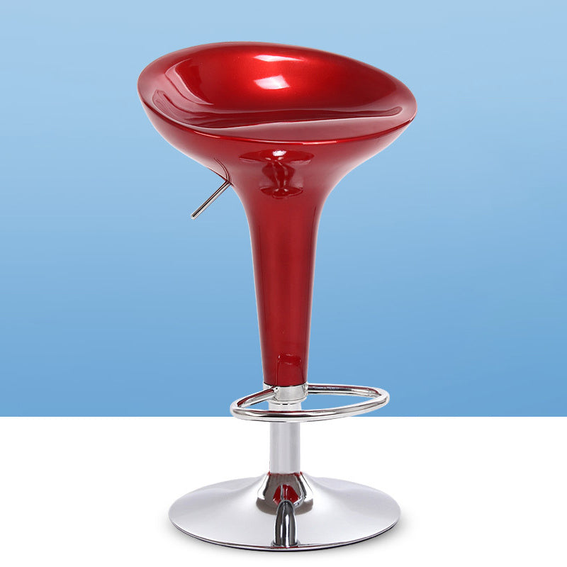 Scandinavian Adjustable Height Counter Stools Metal Bar Stools with Footrest