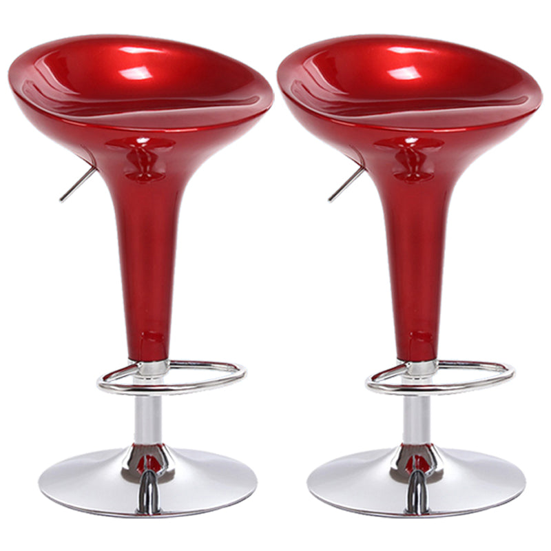 Scandinavian Adjustable Height Counter Stools Metal Bar Stools with Footrest