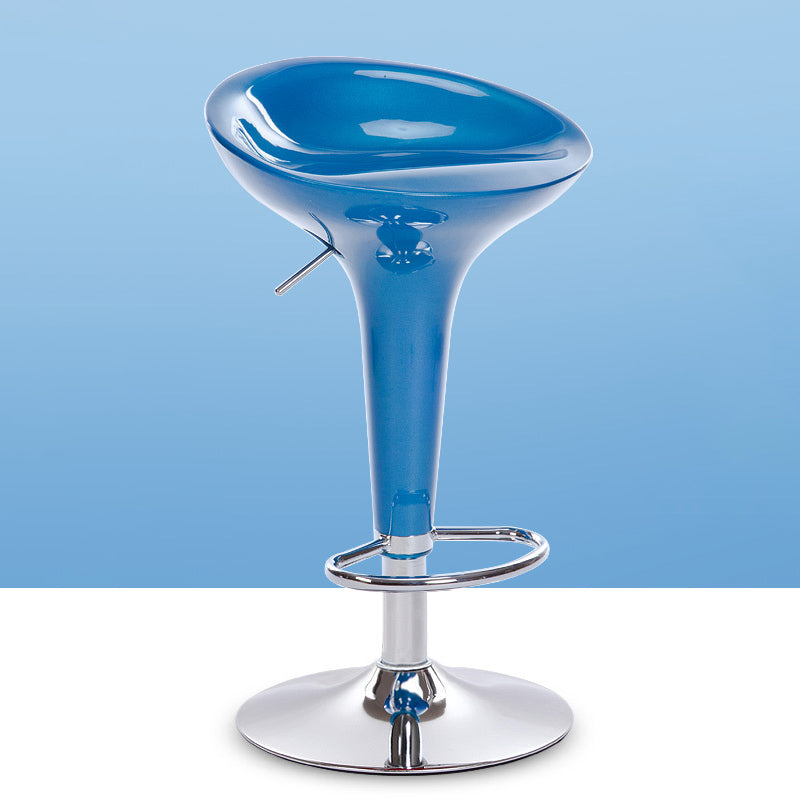 Scandinavian Adjustable Height Counter Stools Metal Bar Stools with Footrest