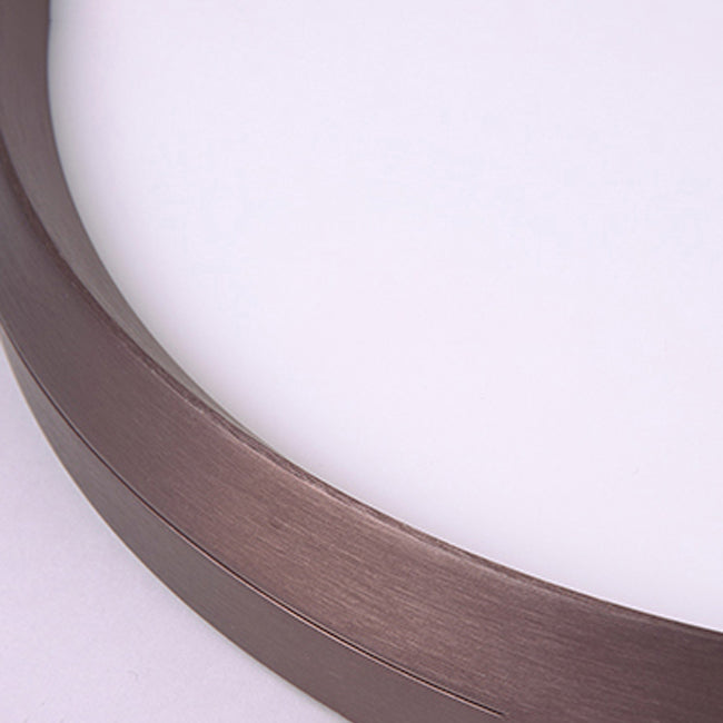 Plafonnier LED concis et moderne, montage circulaire en aluminium avec abat-jour en acrylique