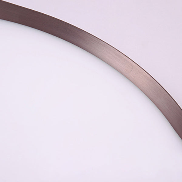 Plafonnier LED concis et moderne, montage circulaire en aluminium avec abat-jour en acrylique