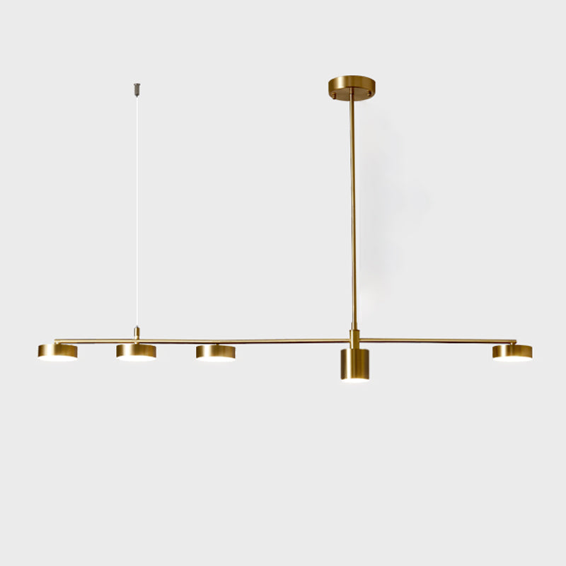 Zylinder Anhänger Leuchten zeitgenössische Metallkücheninselbeleuchtung