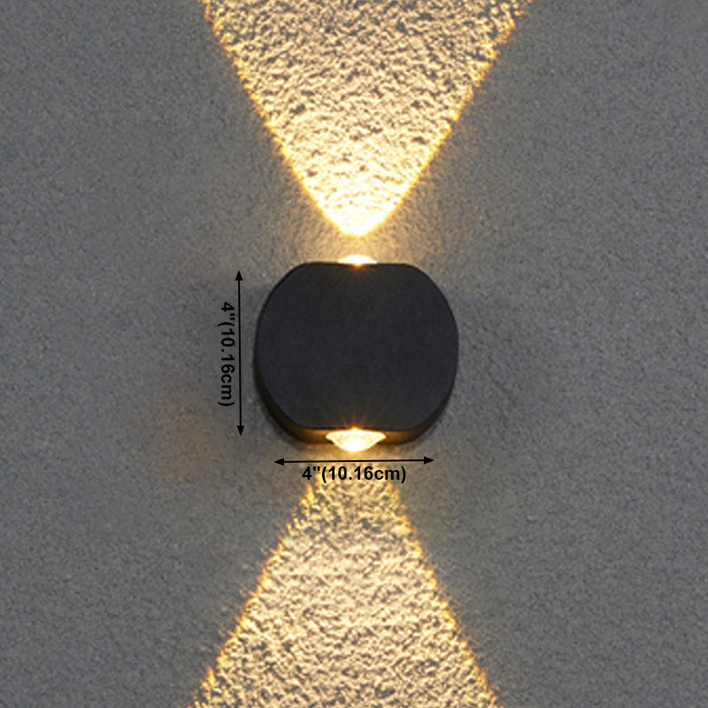 Square Shape Metal Wall Lighting Modern Style Multi Lights Wall Mounted Lighting