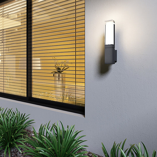 Quadratische Form Metallwandbeleuchtung moderne Multi -Leuchten -Wandmontagebeleuchtung in Schwarz