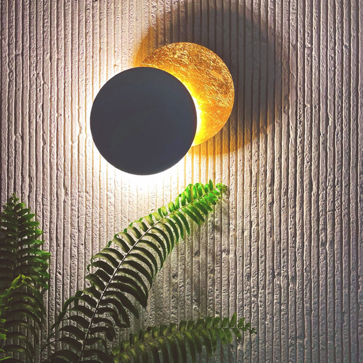 Lámpara de pared de aro de estilo moderno 1 accesorios de iluminación de pared de luz para sala de estar de dormitorio