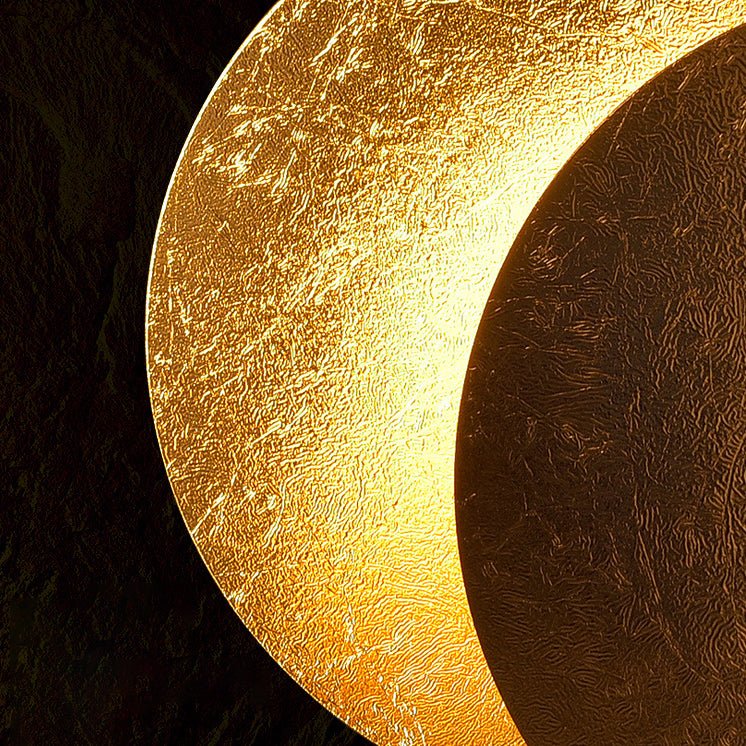 Moderne Style Hoop Wandmontage Lampe Metall 1 Leichte Wandbeleuchtung für Schlafzimmer Wohnzimmer