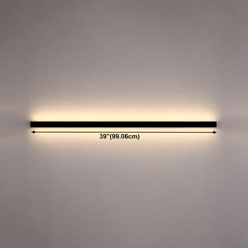 Lámpara de pared lineal de estilo moderno 1 accesorios de iluminación de pared de luz