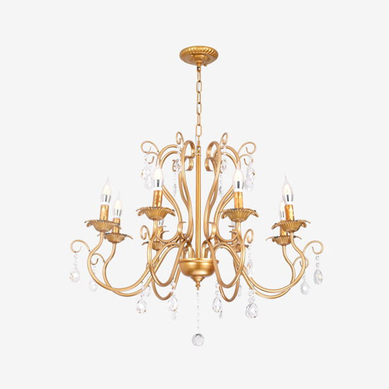 Wrought Iron Pendant Light Sputnik Contemporary Pendant Light for Living Room