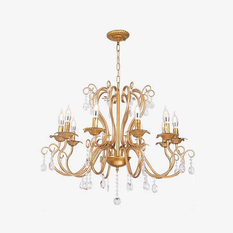Wrought Iron Pendant Light Sputnik Contemporary Pendant Light for Living Room