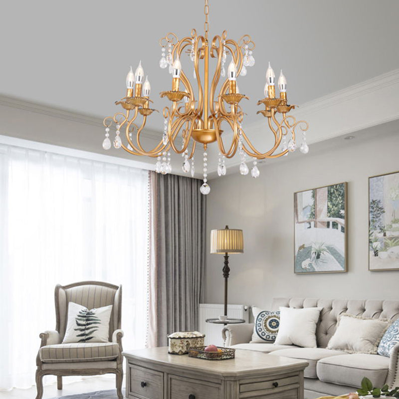 Wrought Iron Pendant Light Sputnik Contemporary Pendant Light for Living Room