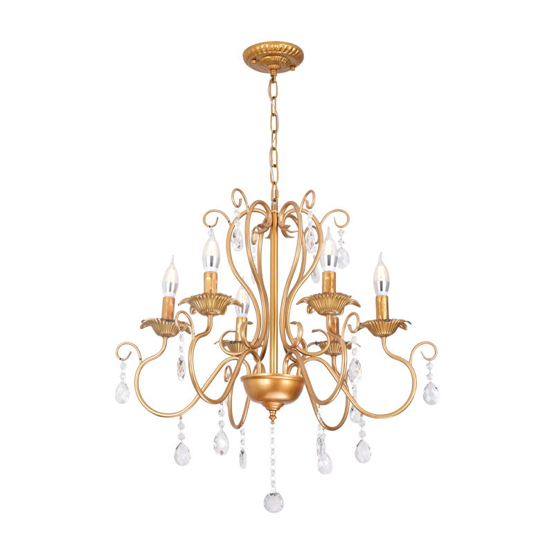 Wrought Iron Pendant Light Sputnik Contemporary Pendant Light for Living Room