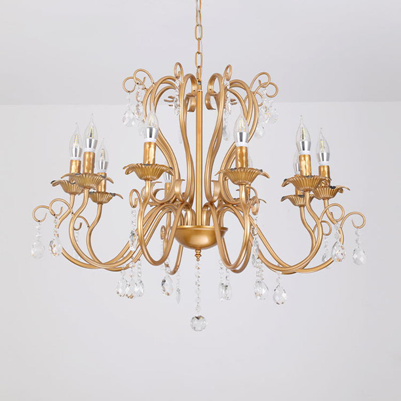 Wrought Iron Pendant Light Sputnik Contemporary Pendant Light for Living Room