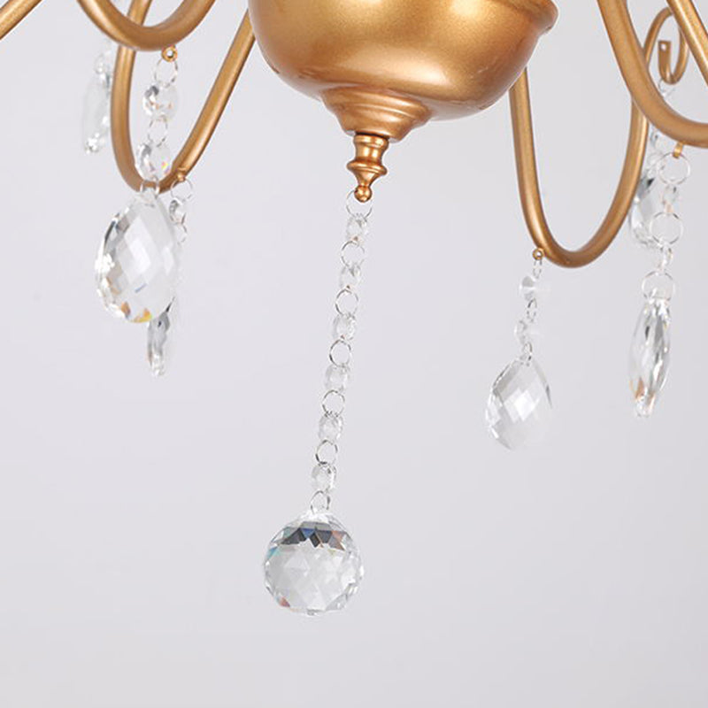 Wrought Iron Pendant Light Sputnik Contemporary Pendant Light for Living Room