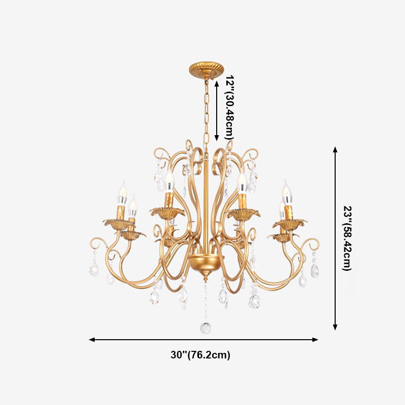 Wrought Iron Pendant Light Sputnik Contemporary Pendant Light for Living Room