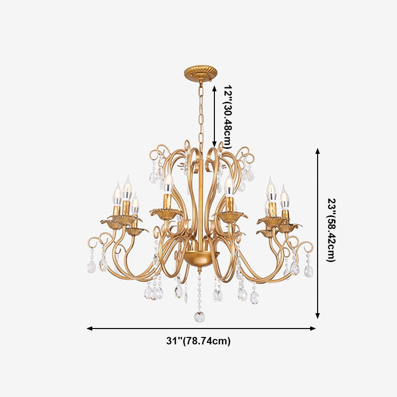 Wrought Iron Pendant Light Sputnik Contemporary Pendant Light for Living Room