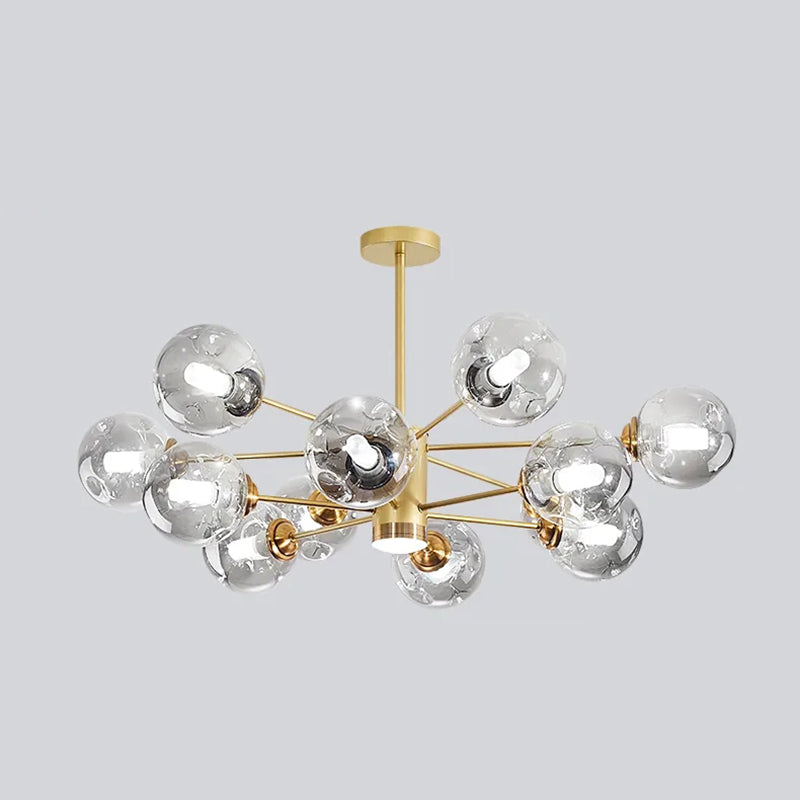 Lampade del lampadario in metallo sputnik moderno lampada sospesa per soggiorno