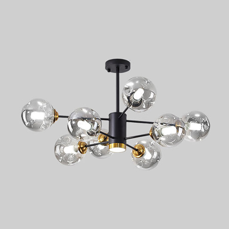 Lampade del lampadario in metallo sputnik moderno lampada sospesa per soggiorno