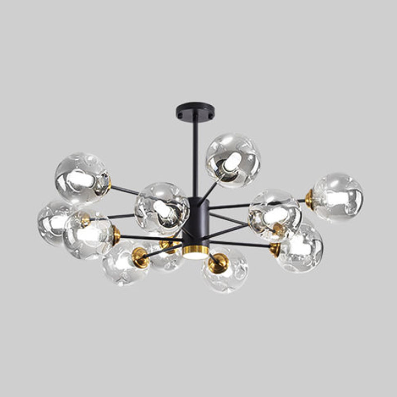 Lampade del lampadario in metallo sputnik moderno lampada sospesa per soggiorno