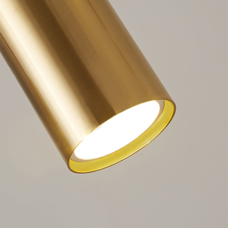 Cylinder Island Pendant Lights Contemporary Kitchen Island Lighting with Metal Shade