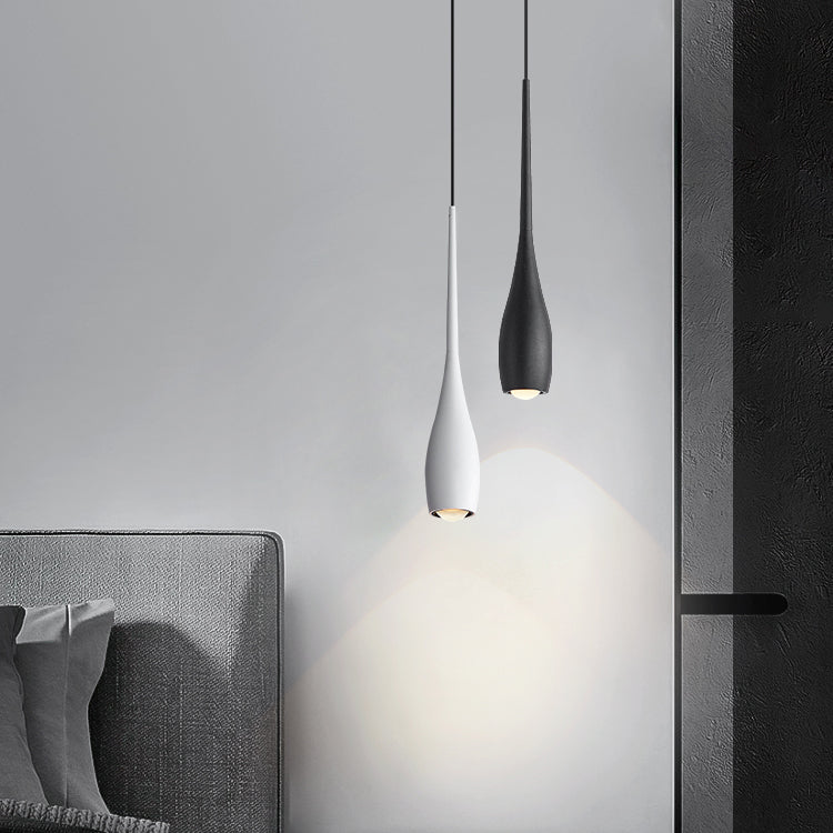 Aluminium nordique moderne suspendu plafonnier mini-pendentif éclairage pour chambre à coucher