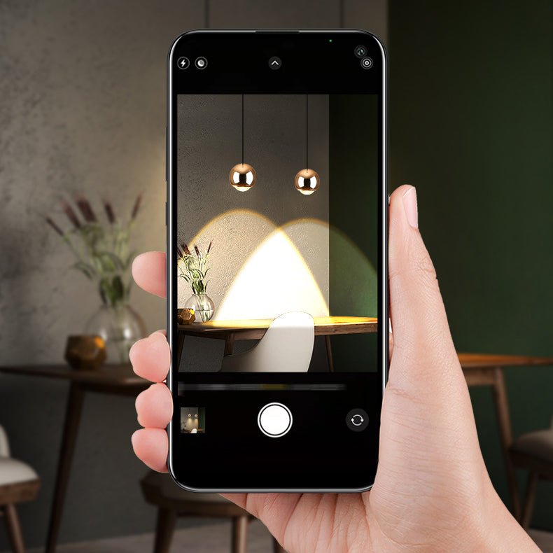 Modern Style Spherical Shape Hanging Light Metal 1 Light Pendant Lamp for Bedroom