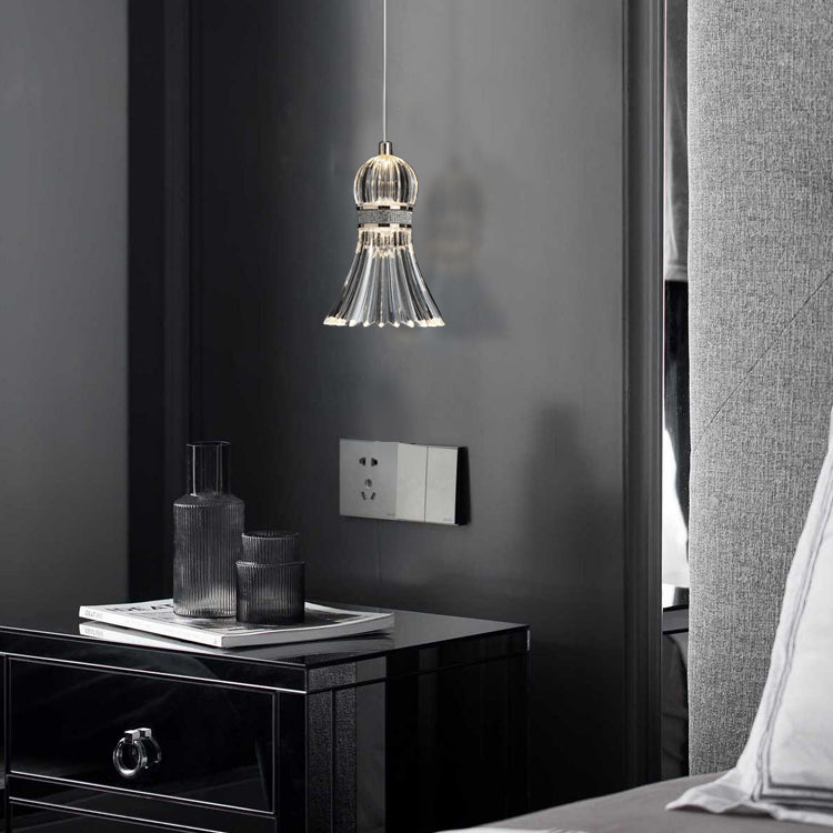 Acrylic Down Lighting Pendant Contemporary Badminton Hanging Light for Bedroom