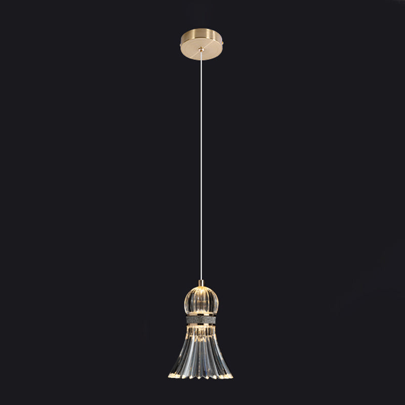 Acrylic Down Lighting Pendant Contemporary Badminton Hanging Light for Bedroom