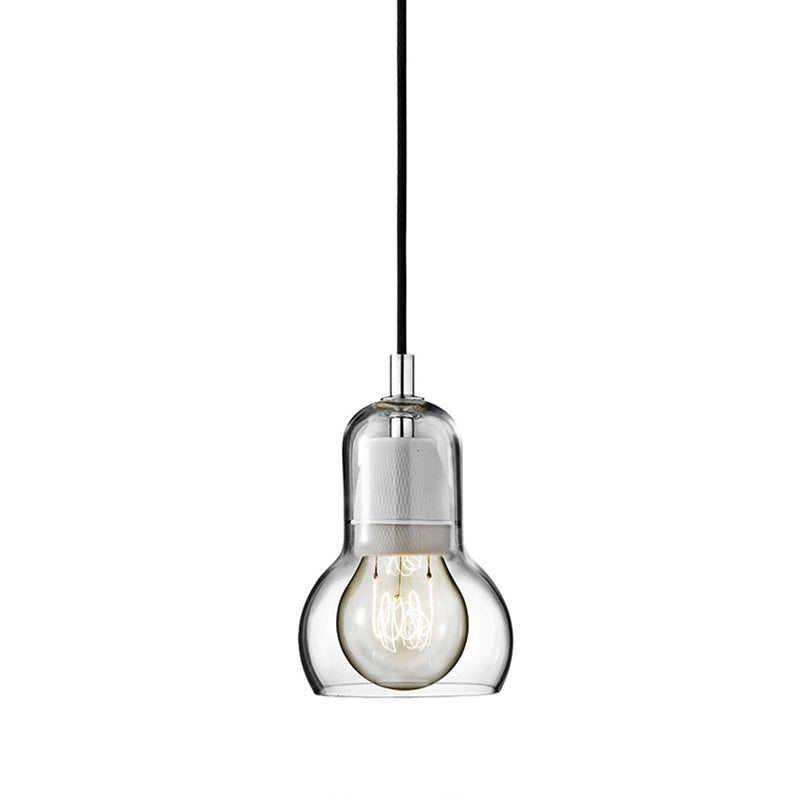 Modern Creative Geometric Pendant Light Wrought Iron Indoor Hanging Lamp with Glass Shade