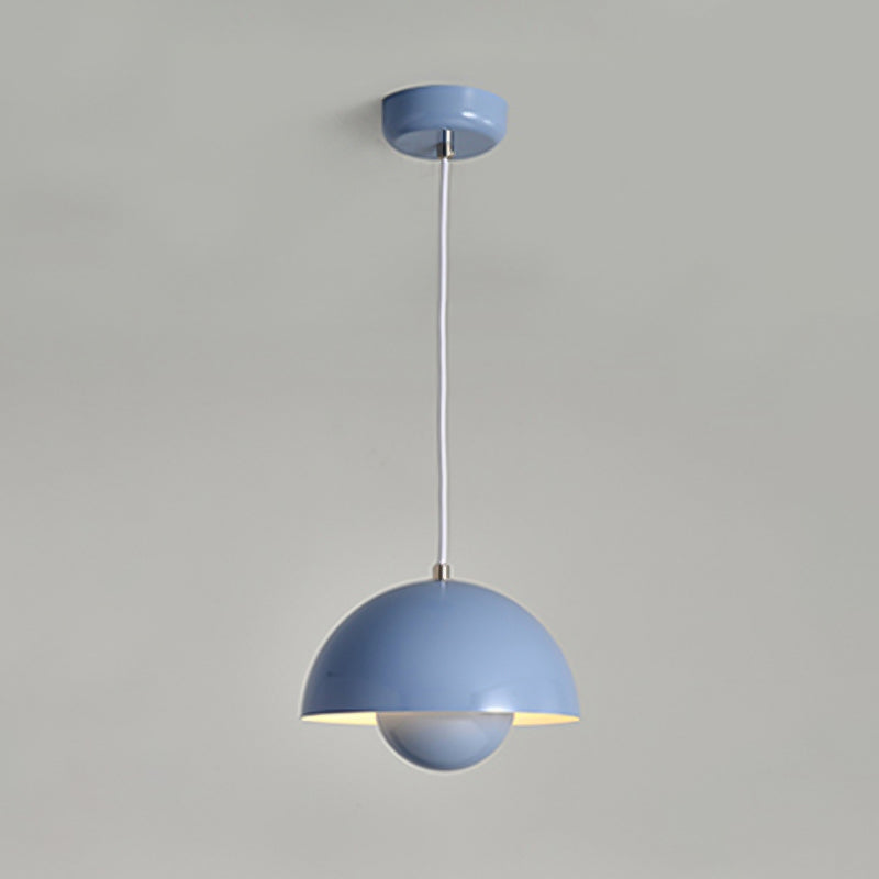 Modern Nordic Geometric Pendant Light Wrought Iron Macaron Hanging Lamp for Interior Spaces