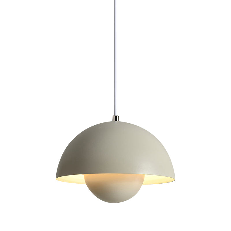 Modern Nordic Geometric Pendant Light Wrought Iron Macaron Hanging Lamp for Interior Spaces