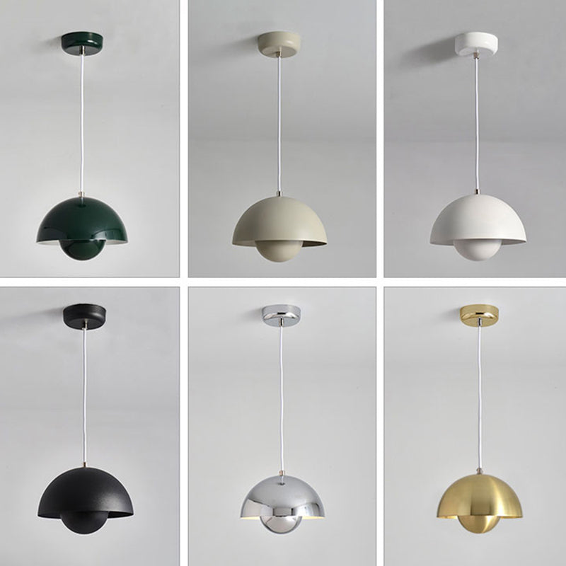 Modern Nordic Geometric Pendant Light Wrought Iron Macaron Hanging Lamp for Interior Spaces