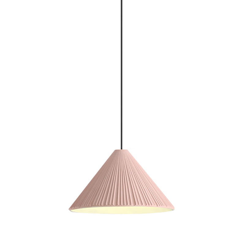 Macaron artistique moderne pendant lampe à la lampe effilée pour les espaces intérieurs