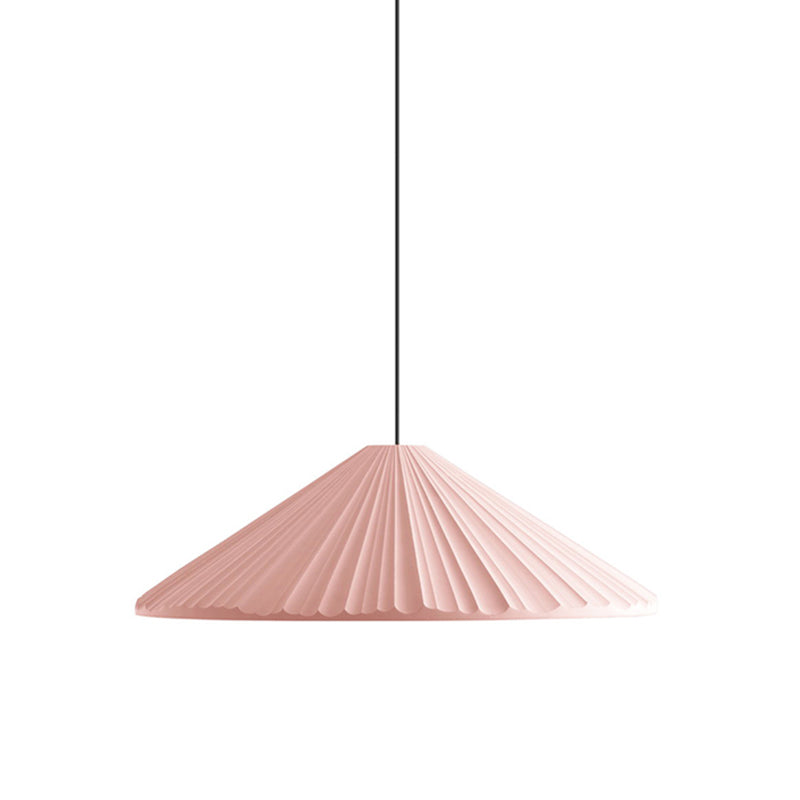 Macaron artistique moderne pendant lampe à la lampe effilée pour les espaces intérieurs