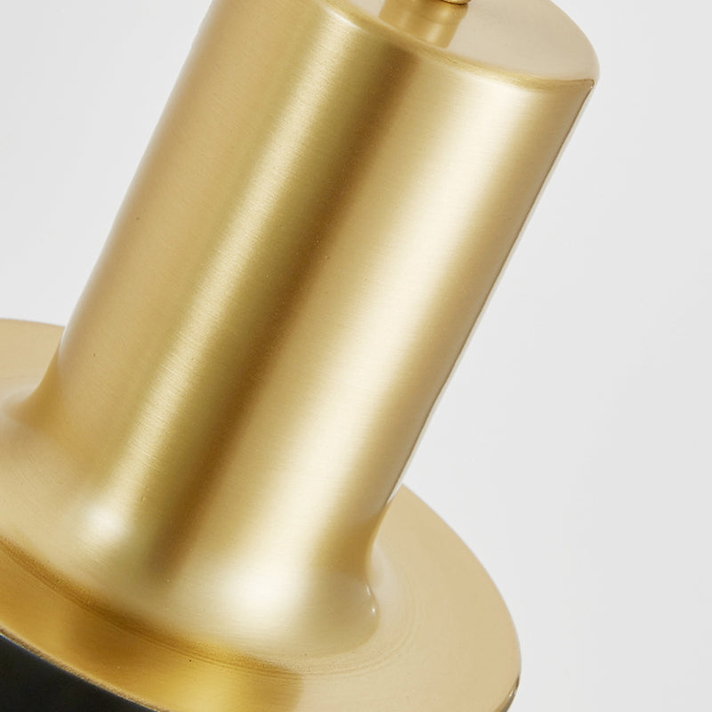 Modern Creative Single Hanging Lamp Copper Cylindrical Pendant Light for Interior Spaces