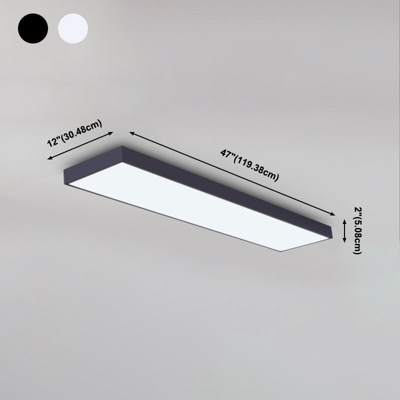 Lampe de plafond de simplicité moderne abat-jour en acrylique plafonnier pour salle de réunion de bureau