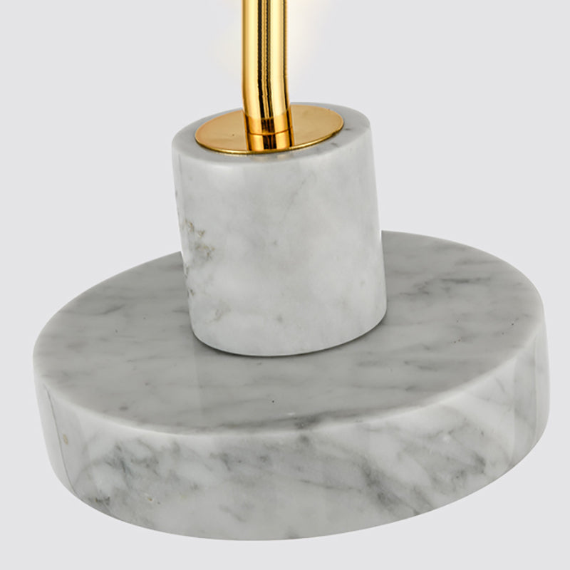 Faut de goutte en forme de grange en marbre Minimaliste d'éclairage en suspension blanc