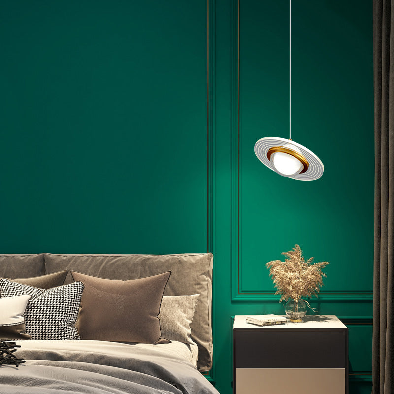 Pendentif à LED de chevet lampe à petite goutte à petite goutte avec une teinte acrylique globe