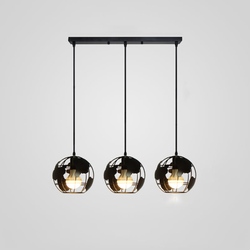 Macaron de suspension du globe Macaron 3 lumières suspendues pour salle à manger