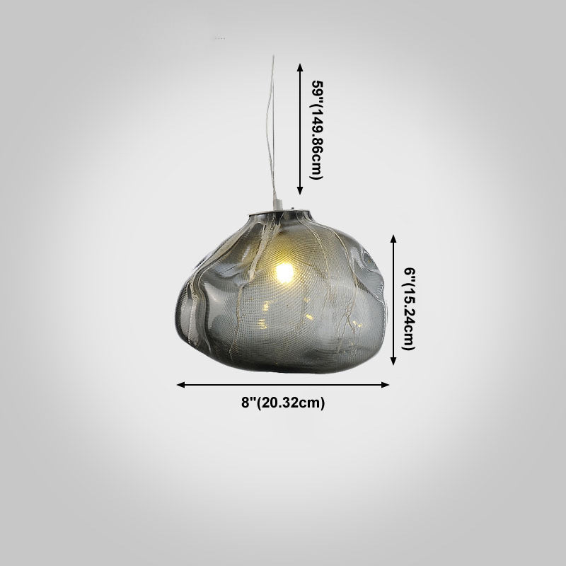 1 Lichthängeleuchte moderne geometrische Federlampe für das Restaurant