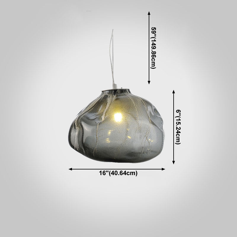 1 Lichthängeleuchte moderne geometrische Federlampe für das Restaurant