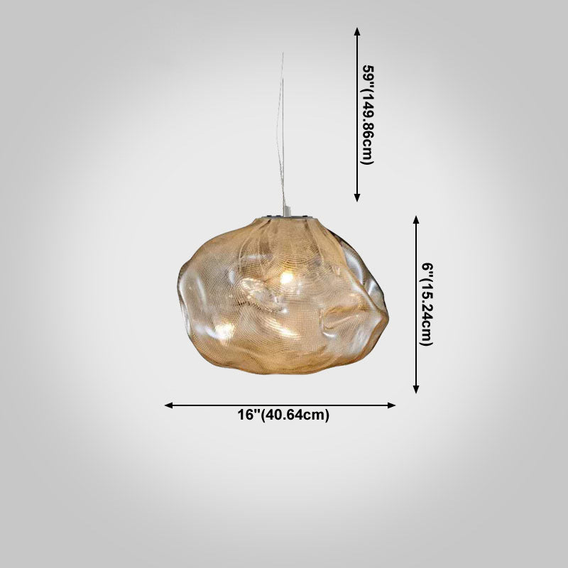 1 Lichthängeleuchte moderne geometrische Federlampe für das Restaurant